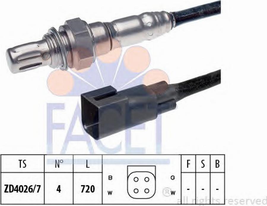 FACET 107799 - Lambda Sensor autospares.lv