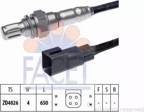 FACET 10.7704 - Lambda Sensor autospares.lv