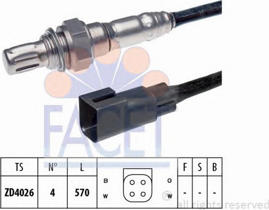 FACET 107703 - Lambda Sensor autospares.lv