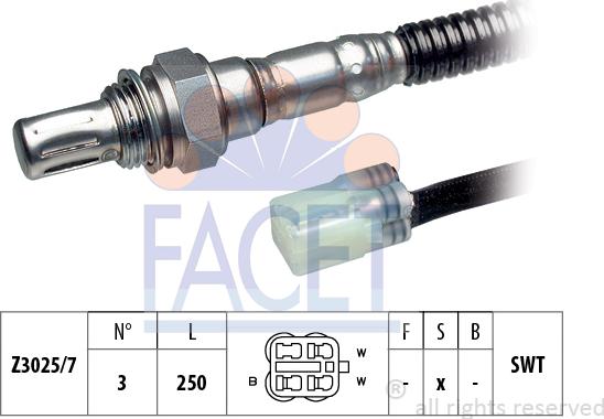 FACET 10.7787 - Lambda Sensor autospares.lv