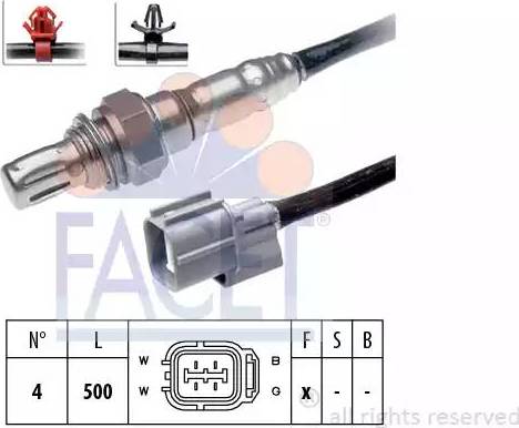 FACET 10.7728 - Lambda Sensor autospares.lv