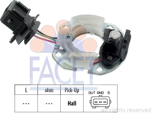 FACET 8.2744 - Sensor, ignition pulse autospares.lv