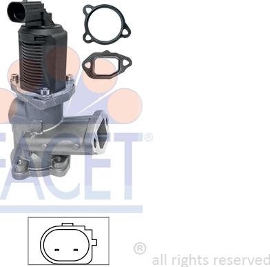 FACET 23.0007 - EGR Valve autospares.lv