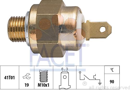 FACET 7.4093 - Sensor, coolant temperature autospares.lv