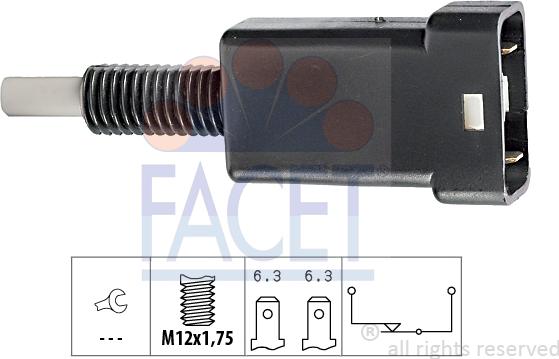 FACET 7.1003 - Brake Light Switch / Clutch autospares.lv