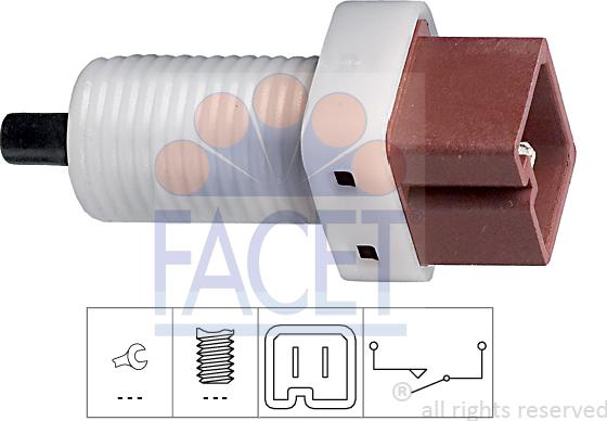 FACET 7.1192 - Switch, clutch control (cruise control) autospares.lv