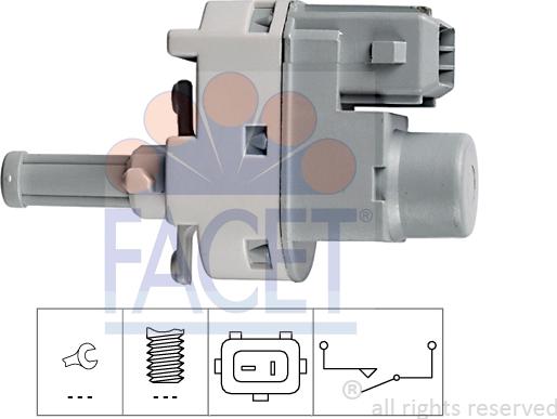 FACET 7.1139 - Switch, clutch control (cruise control) autospares.lv