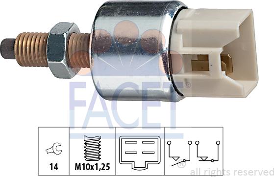 FACET 7.1122 - Brake Light Switch / Clutch autospares.lv