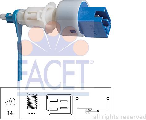 FACET 7.1203 - Brake Light Switch / Clutch autospares.lv
