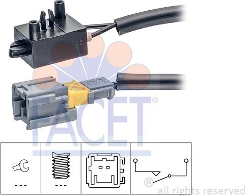 FACET 7.1210 - Switch, clutch control (cruise control) autospares.lv