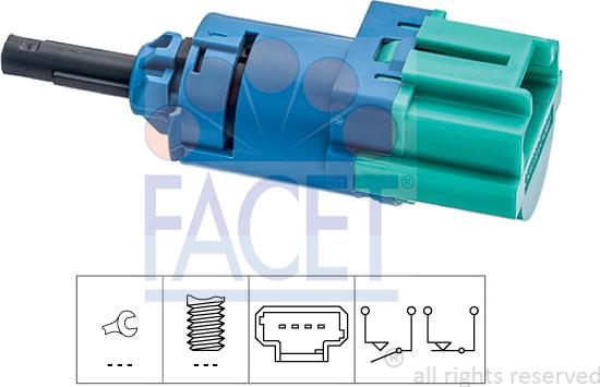 FACET 7.1286 - Brake Light Switch / Clutch autospares.lv