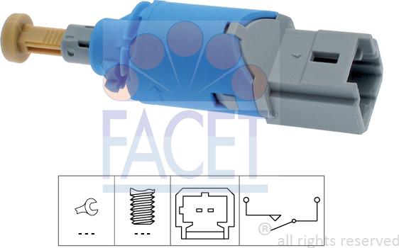 FACET 7.1224 - Brake Light Switch / Clutch autospares.lv