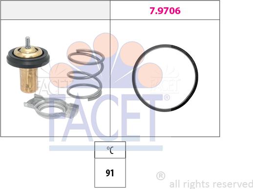 FACET 7.8995 - Coolant thermostat / housing autospares.lv