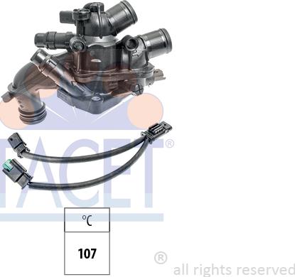 FACET 7.8964 - Coolant thermostat / housing autospares.lv