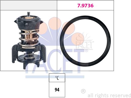 FACET 7.8933 - Coolant thermostat / housing autospares.lv