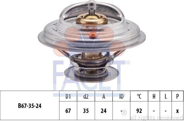 FACET 7.8401S - Coolant thermostat / housing autospares.lv