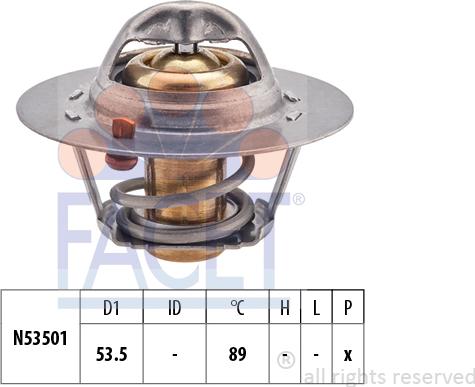 FACET 7.8416S - Coolant thermostat / housing autospares.lv