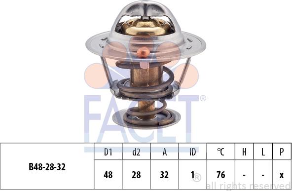 FACET 7.8418S - Coolant thermostat / housing autospares.lv