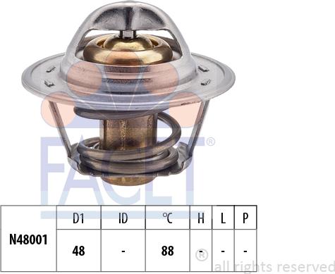 FACET 7.8470S - Coolant thermostat / housing autospares.lv