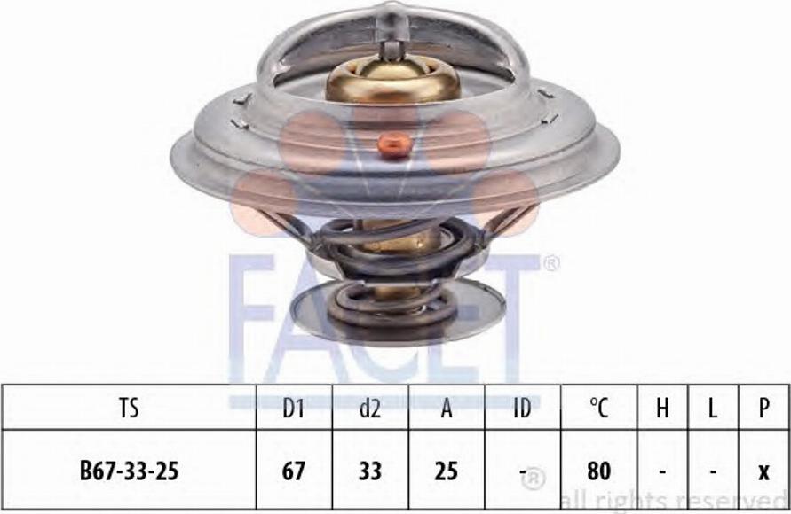 FACET 7.8544 - Coolant thermostat / housing autospares.lv