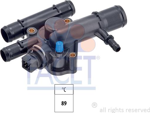 FACET 7.8504 - Coolant thermostat / housing autospares.lv