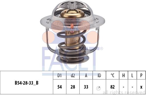 FACET 7.8657S - Coolant thermostat / housing autospares.lv