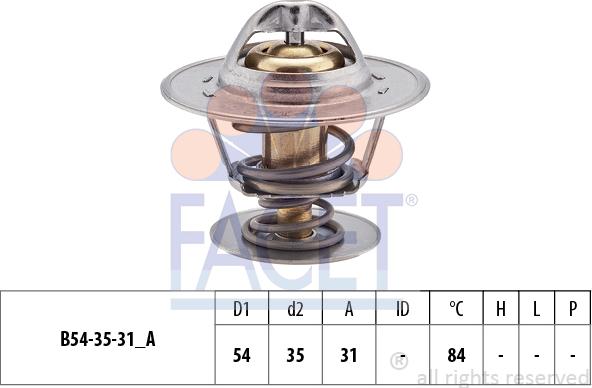 FACET 7.8612S - Coolant thermostat / housing autospares.lv