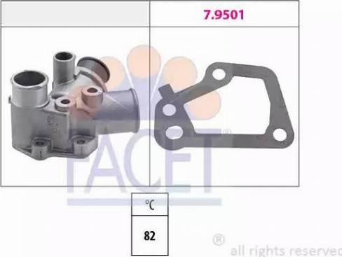 FACET 7.8126 - Coolant thermostat / housing autospares.lv