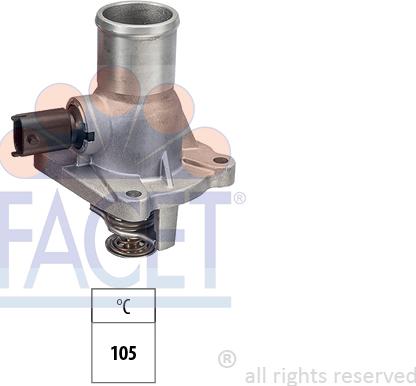 FACET 7.8861 - Coolant thermostat / housing autospares.lv