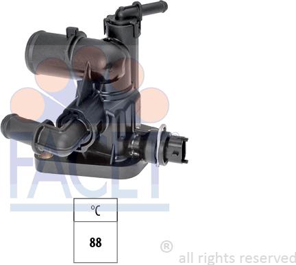 FACET 7.8809 - Coolant thermostat / housing autospares.lv