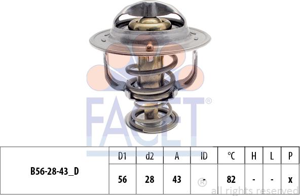 FACET 7.8399S - Coolant thermostat / housing autospares.lv