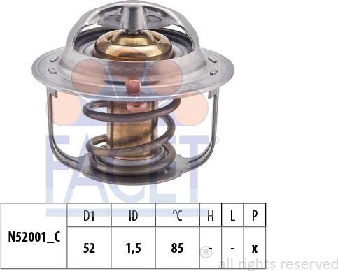 FACET 7.8354S - Coolant thermostat / housing autospares.lv