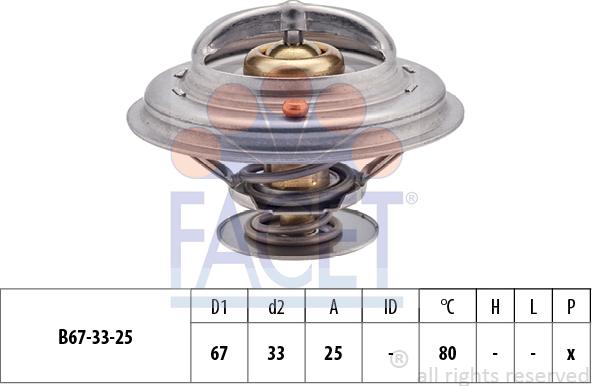 FACET 7.8301S - Coolant thermostat / housing autospares.lv