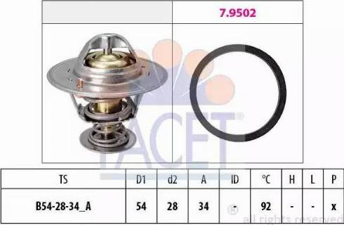 FACET 7.8325 - Coolant thermostat / housing autospares.lv