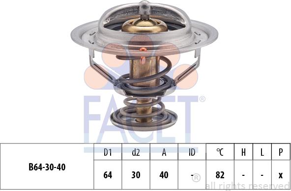 FACET 7.8370S - Coolant thermostat / housing autospares.lv