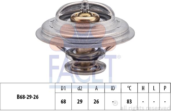 FACET 7.8377S - Coolant thermostat / housing autospares.lv