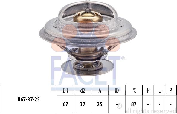 FACET 7.8256S - Coolant thermostat / housing autospares.lv