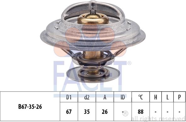 FACET 7.8258S - Coolant thermostat / housing autospares.lv