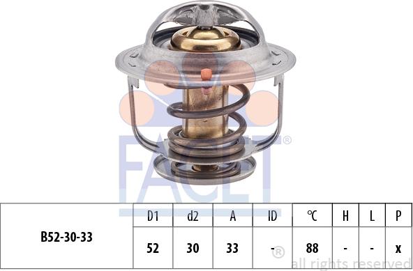 FACET 7.8238S - Coolant thermostat / housing autospares.lv