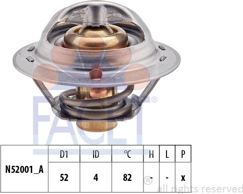 FACET 7.8229S - Coolant thermostat / housing autospares.lv