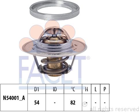 FACET 7.8740S - Coolant thermostat / housing autospares.lv