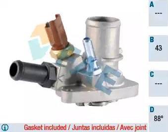 FAE 5349188 - Coolant thermostat / housing autospares.lv