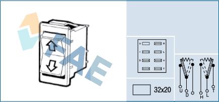 FAE 64180 - Switch, window regulator autospares.lv