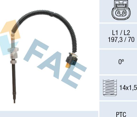 FAE 68043 - Sensor, exhaust gas temperature autospares.lv