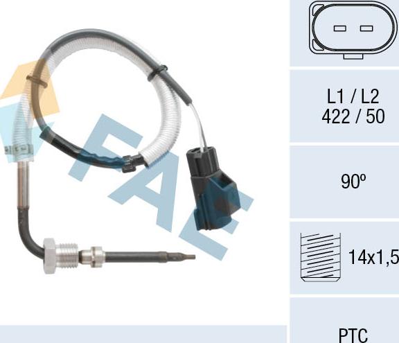 FAE 68067 - Sensor, exhaust gas temperature autospares.lv