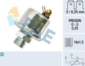 FAE 14990 - Sender Unit, oil pressure autospares.lv