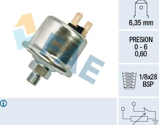FAE 14940 - Sender Unit, oil pressure autospares.lv