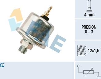 FAE 14730 - Sender Unit, oil pressure autospares.lv