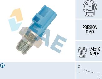 FAE 12612 - Sender Unit, oil pressure autospares.lv