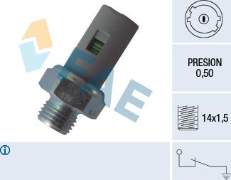 FAE 12636 - Sender Unit, oil pressure autospares.lv